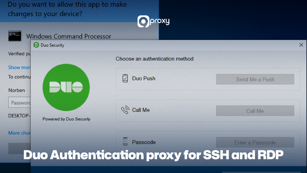 Duo Authentication proxy for SSH and RDP
