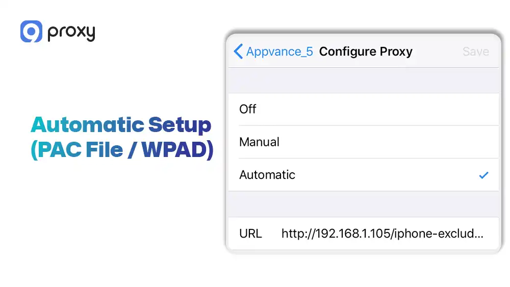 Automatic Setup (PAC File / WPAD)