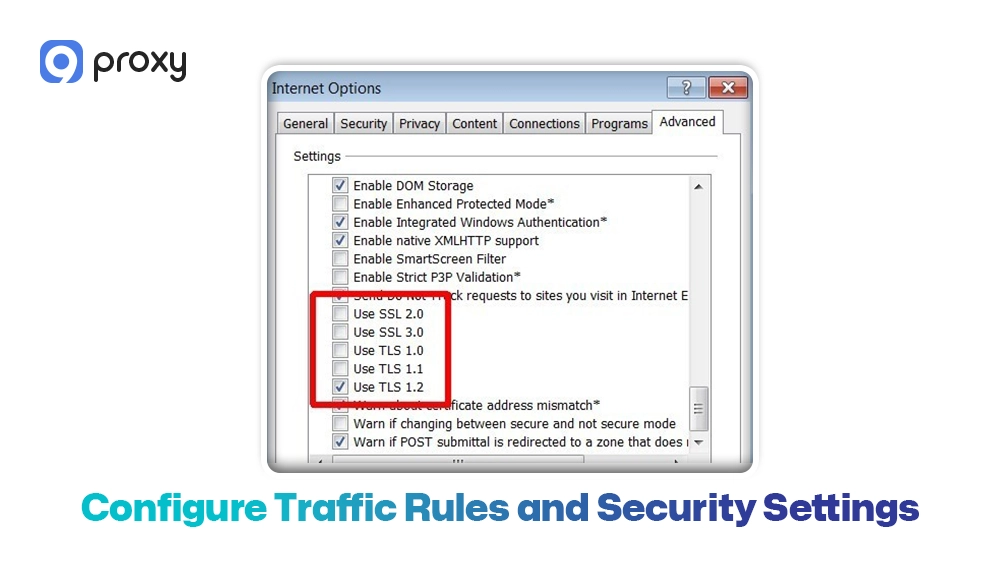 Configure Traffic Rules and Security Settings