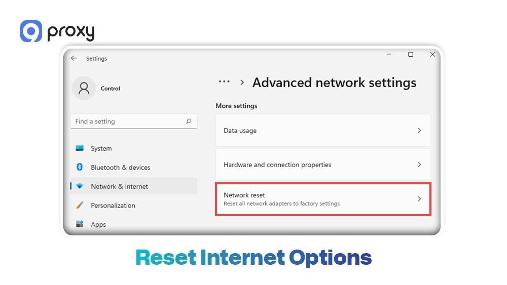 Reset Internet Options