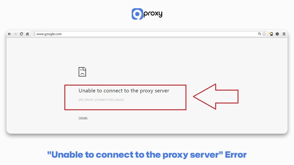 Unable to connect to the proxy server Error