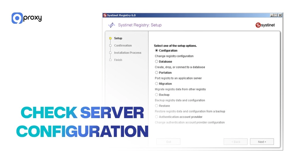 Check server configuration
