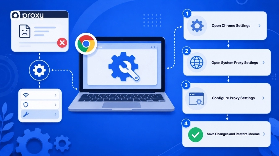 Fix Proxy Error in Chrome
