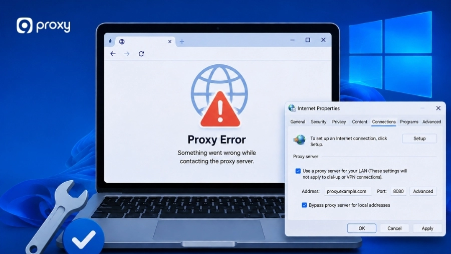 Fix Proxy Error on Windows