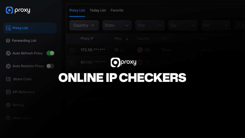 Online IP checkers 