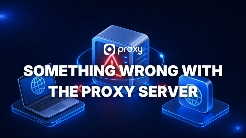 Why “There Is Something Wrong With the Proxy Server” Error Appears & How to Fix It