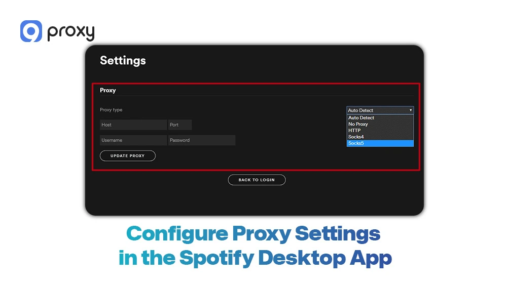 Configure Proxy Settings in the Spotify Desktop App