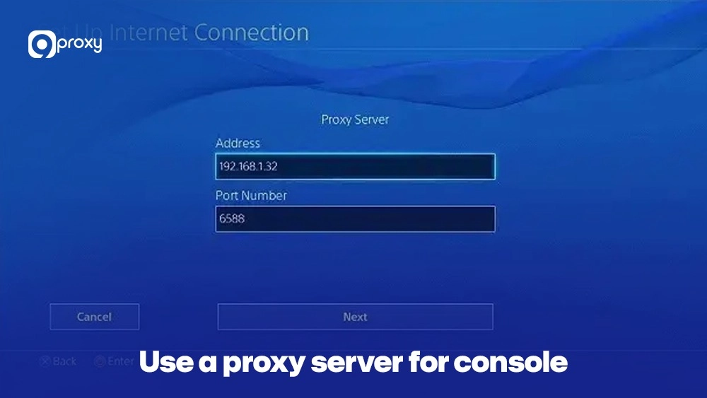 Use a proxy server for console