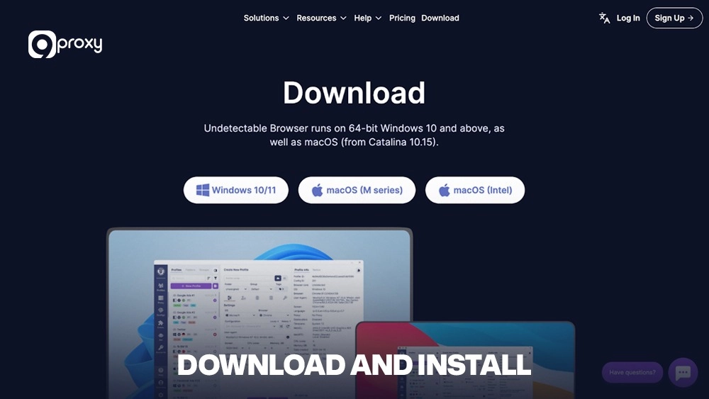 Download and install