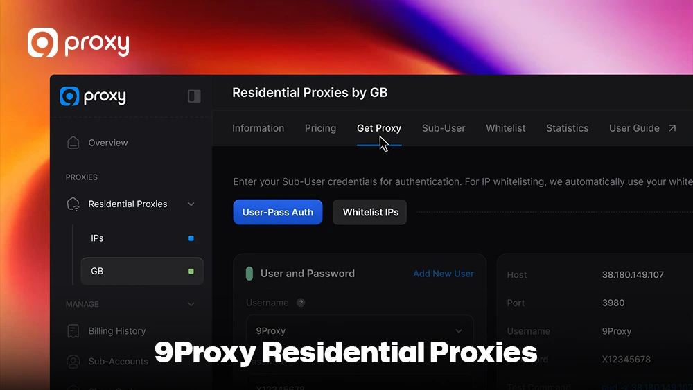 9Proxy Residential Proxies