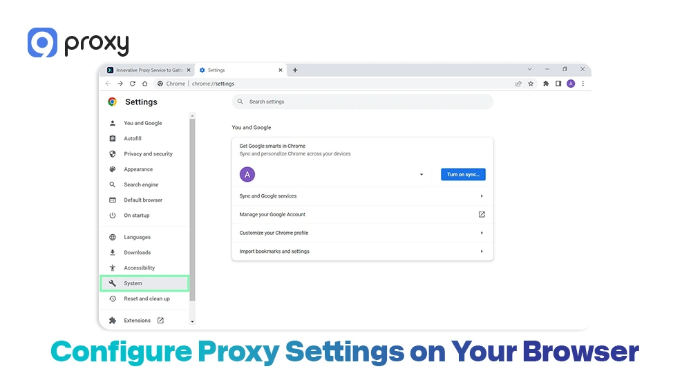 Configure Proxy Settings on Your Browser