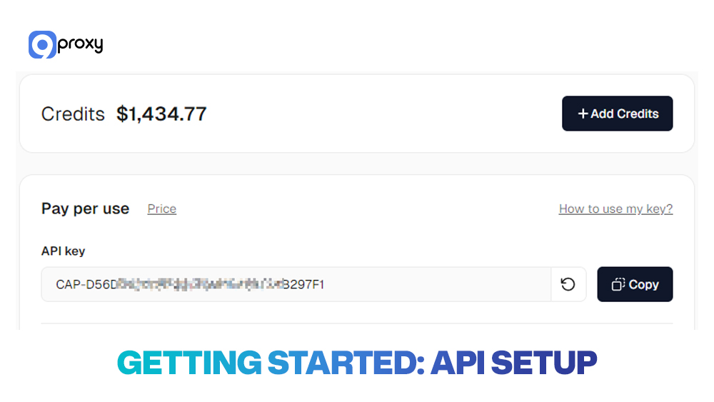 Getting started: API setup