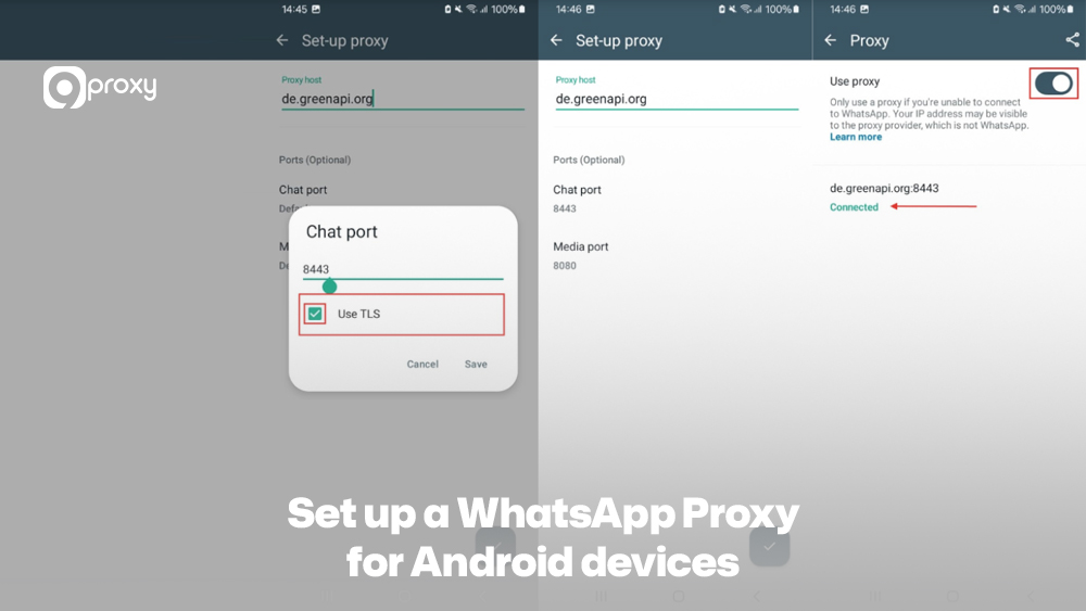 Set up a WhatsApp Proxy for Android devices