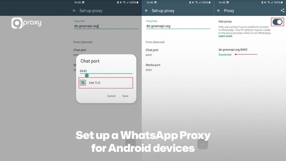 Set up a WhatsApp Proxy for Android devices