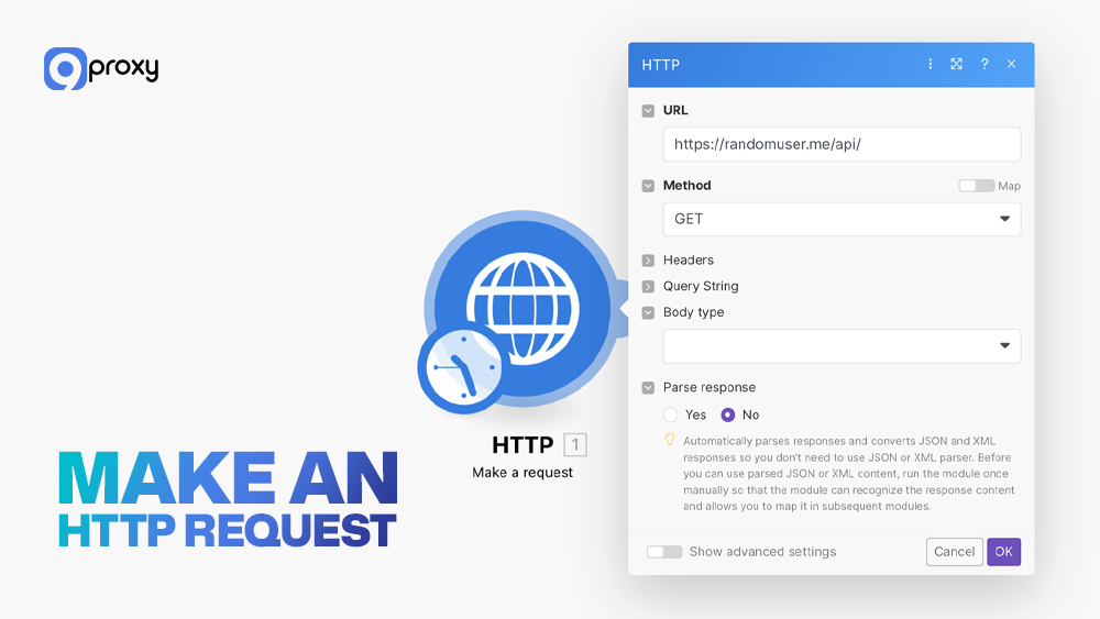 Gửi yêu cầu truy cập trang web