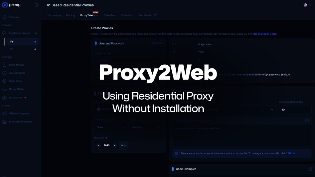 Proxy2Web: Using Residential Proxy Without Installation (No-App Solution)