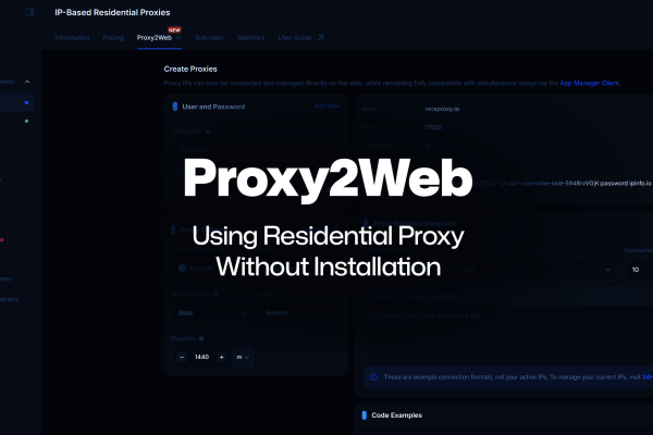 Proxy2Web: Using Residential Proxy Without Installation (No-App Solution)