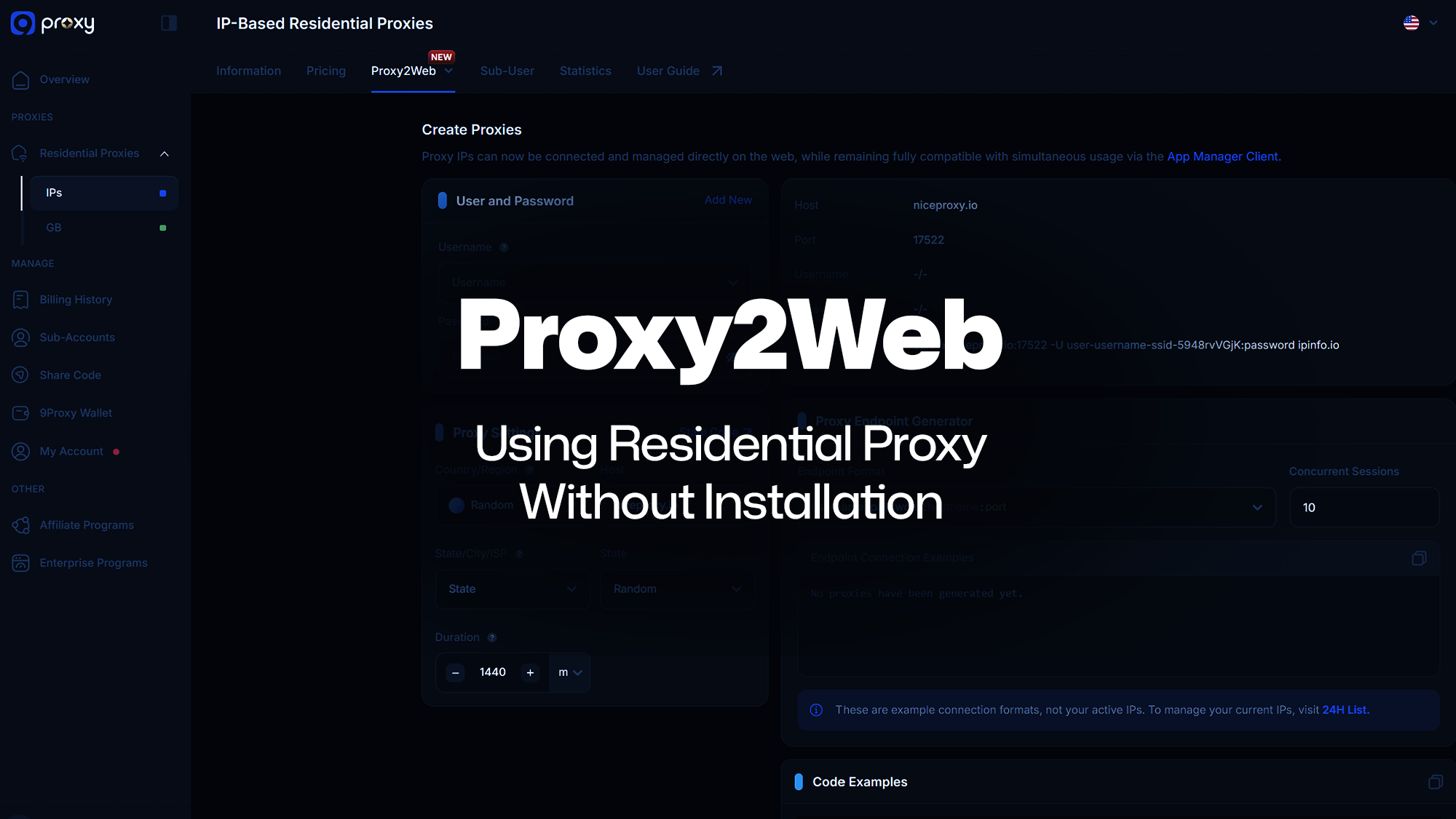 Proxy2Web: Using Residential Proxy Without Installation (No-App Solution)