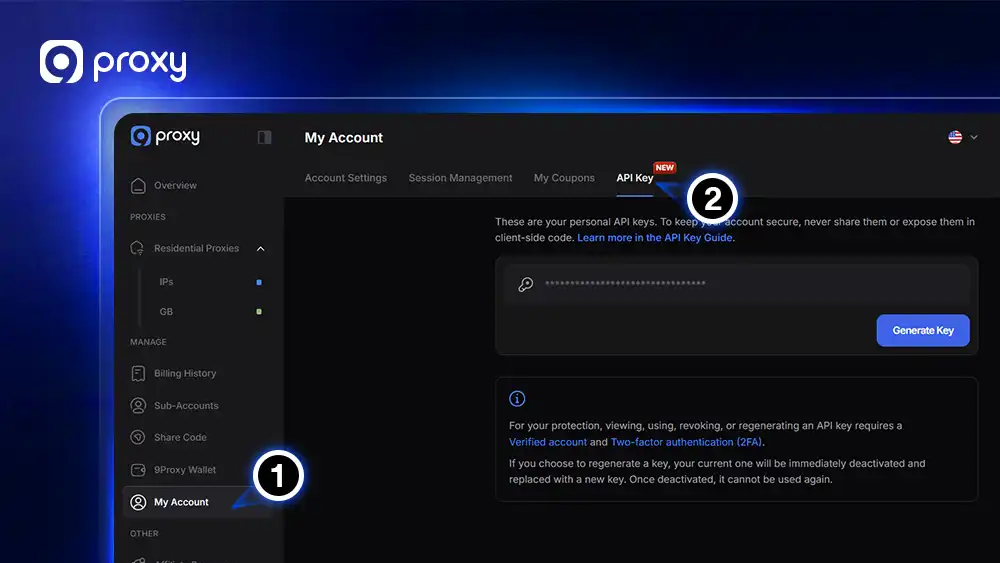 Generate and Secure Your API Key