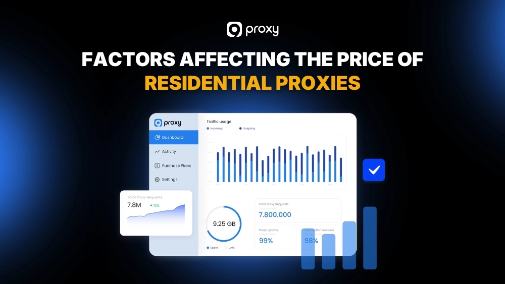 Factors affecting the price of residential proxies