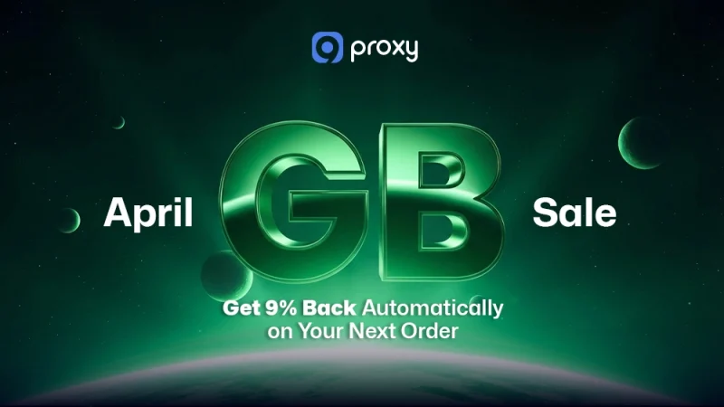 April GB Sale: Get 9% Back Automatically on Your Next Order