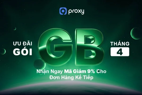 Gói Ưu Đãi GB Tháng 4: Nhận Hoàn 9% Cho Đơn Hàng Tiếp Theo