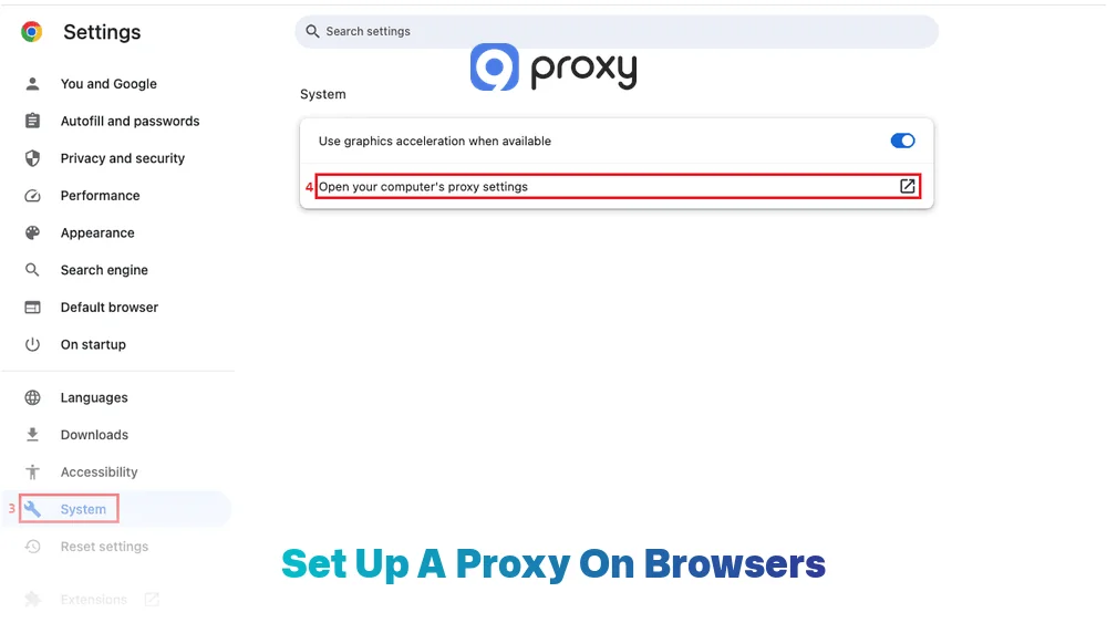 Set Up a Proxy on Browsers