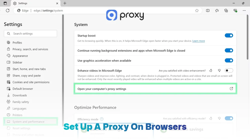 Set Up a Proxy on Browsers