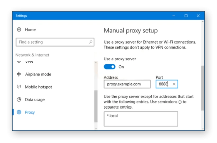 Setting up a proxy on Windows 11 and macOS environments