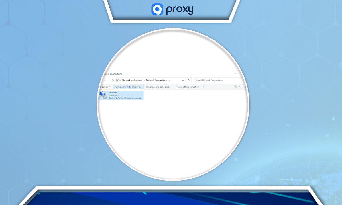 Select “Wi-Fi”, and for wired or LAN connections, choose “Ethernet”