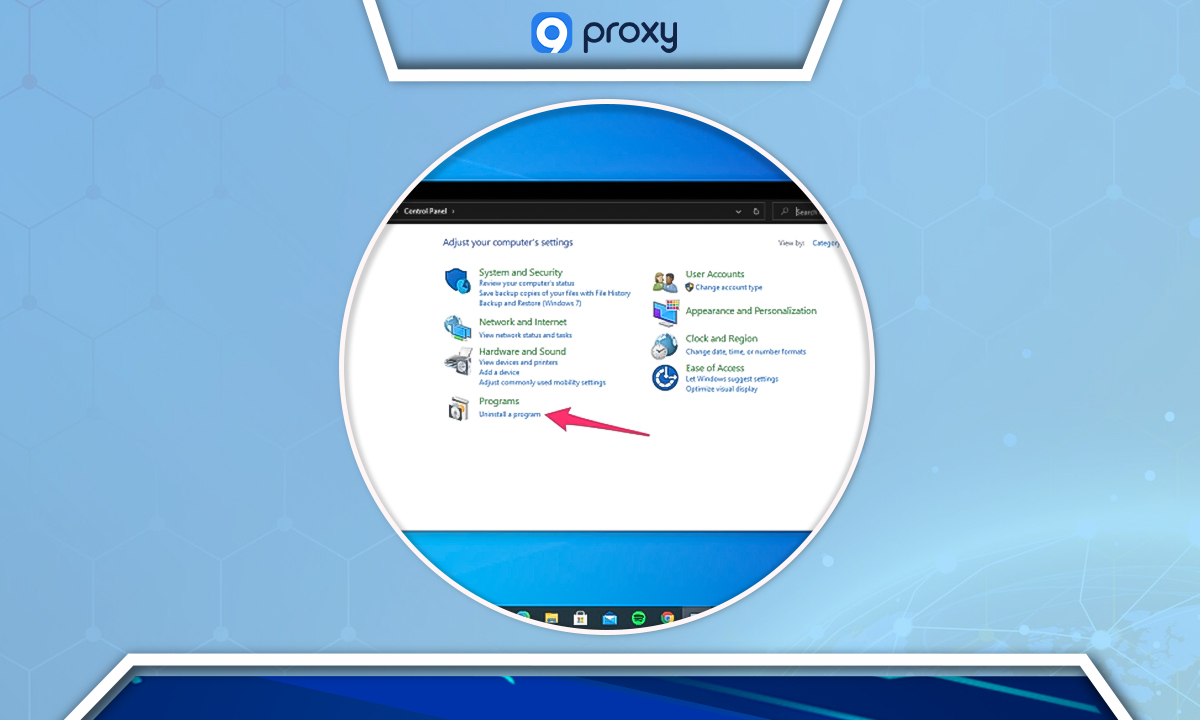 Select Uninstall a program