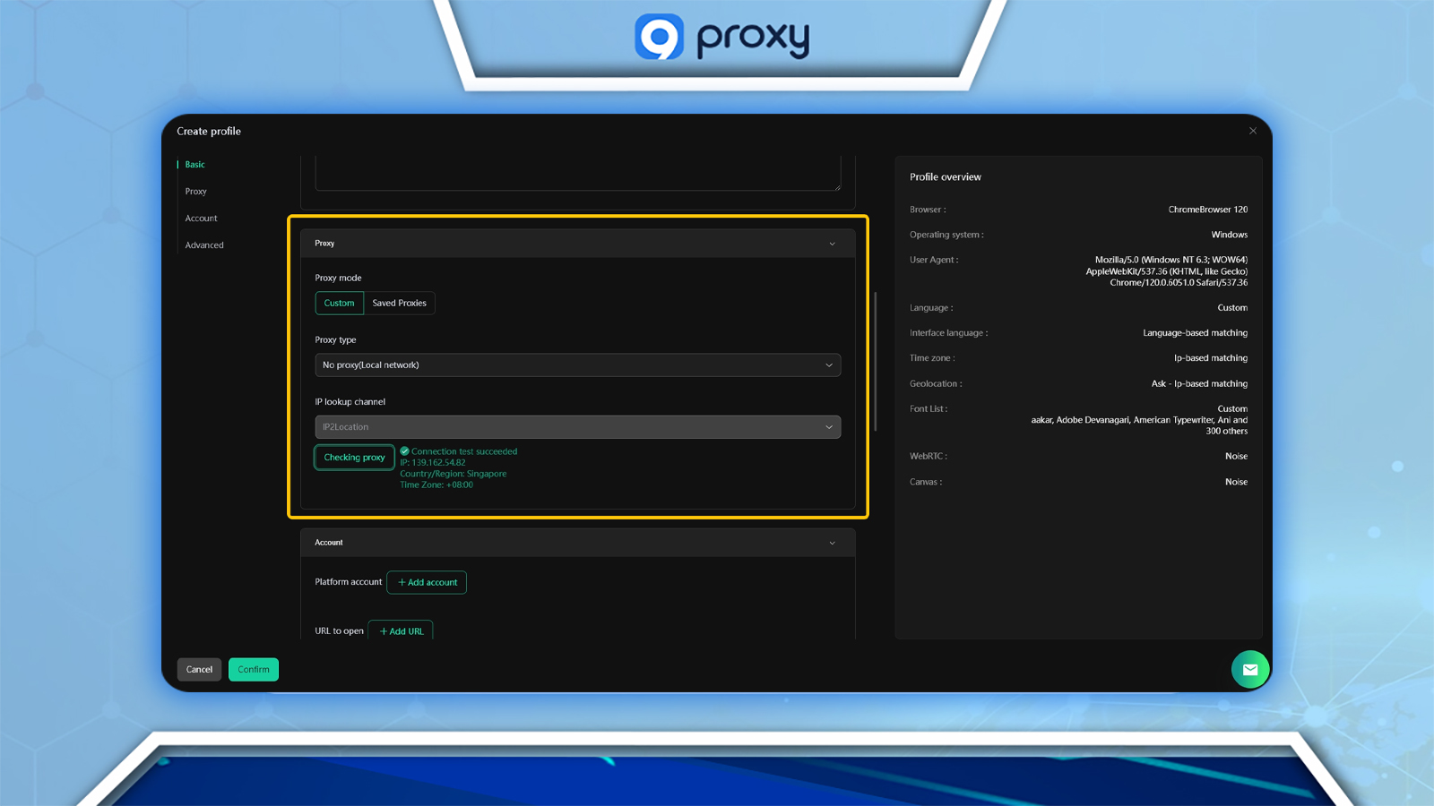 Set Up Proxy