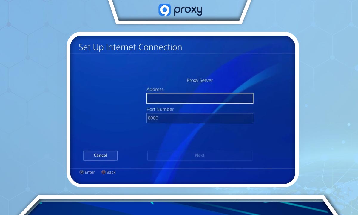 Enter the local IP address