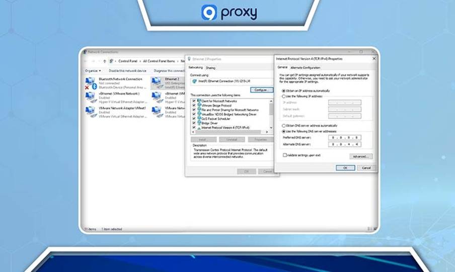 Change the DNS Server Settings
