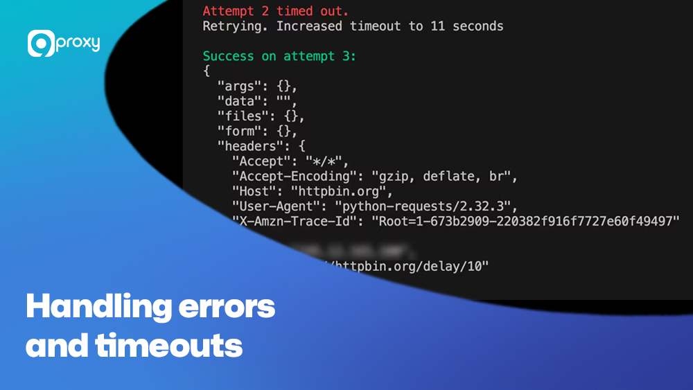 Handling errors and timeouts
