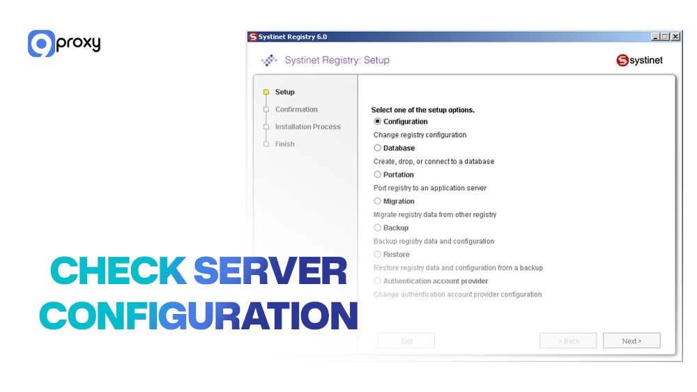 Check server configuration