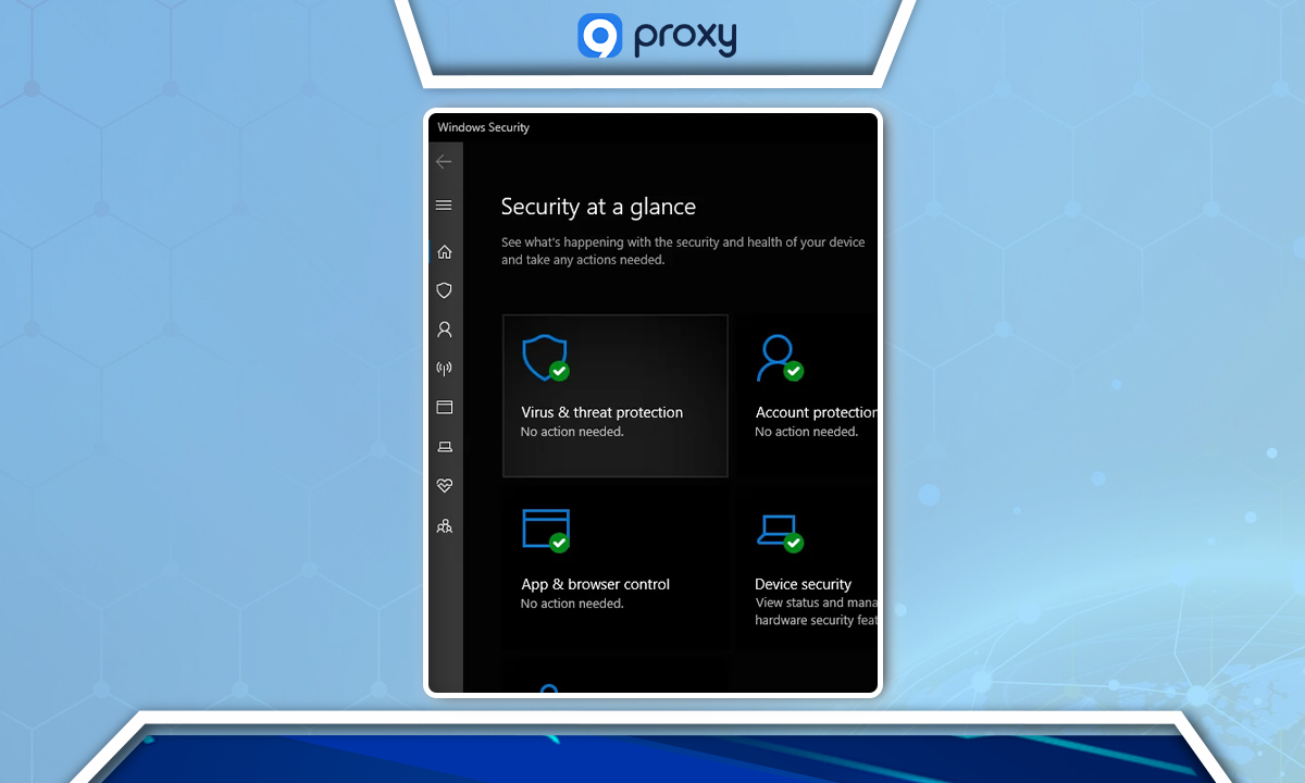 Select Virus & threat protection